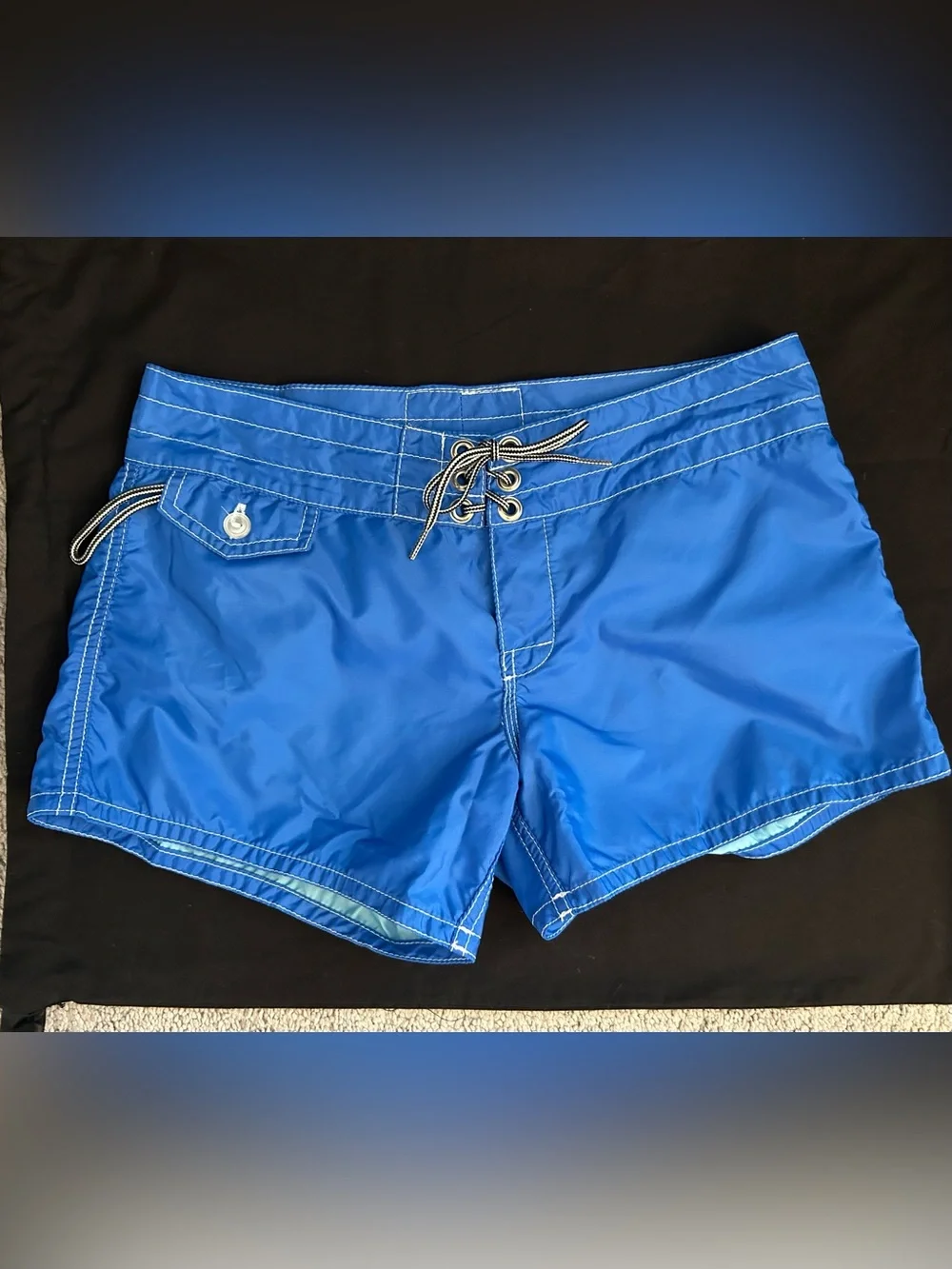 Vintage Birdwell Royal Blue Women's Boardshorts Size 2 - Picture 2 of 11